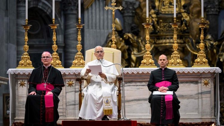 Papa Lav XIV. tijekom kateheze na općoj audijenciji