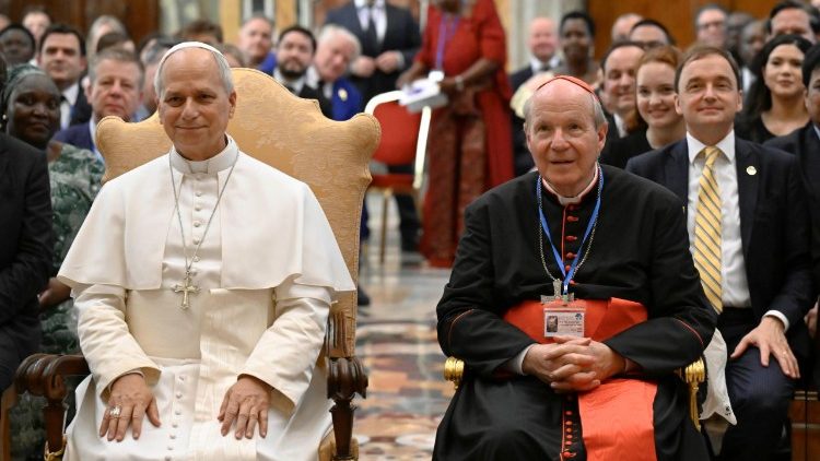 Påve Leo i mötet med International Catholic Legislators Network