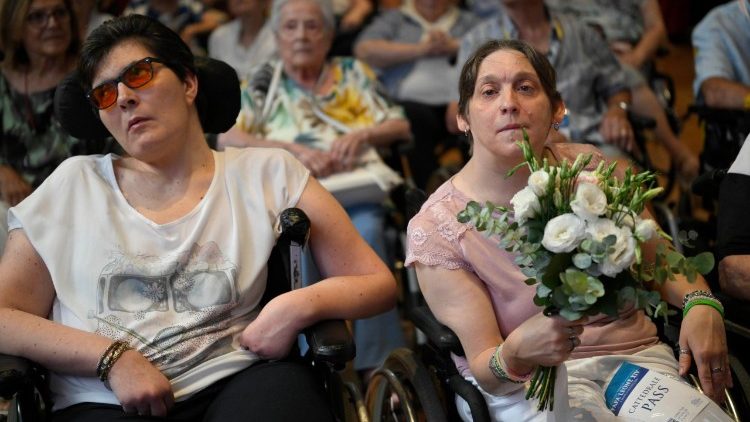 Падчас сустрэчы Папы з падапечнымі "Caritas" у Рыміні