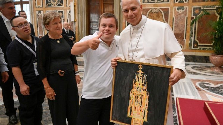 Падчас папскай аўдыенцыі для супрацоўнікаў і падапечных Федэрацыі "Marsodeto"
