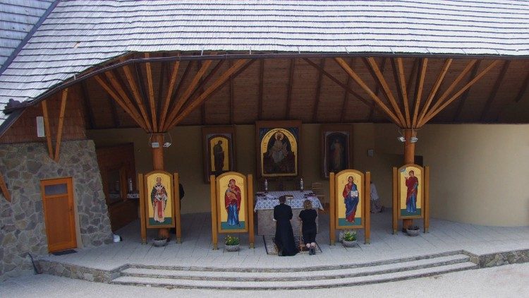 Près du village de Litmanovà sur le mont Zvir en Slovaquie, lieu des présumées apparitions de la Vierge.