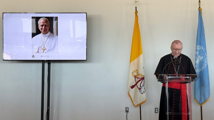 Le cardinal Pietro Parolin aux Nations Unies, New York, le 19 mai 2025