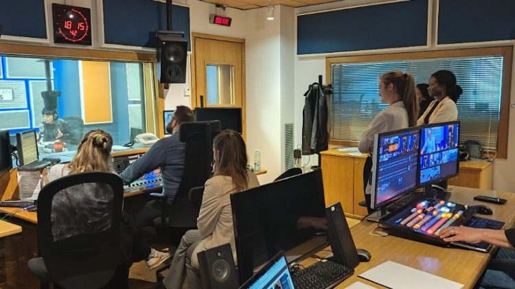 Un studio de Radio Vatican.