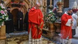 Liturgia Męki Pańskiej pod przewodnictwem Patriarchy Jerozolimy