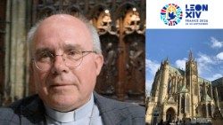 Mgr Philippe Ballot, archevêque de Metz, et la cathédrale