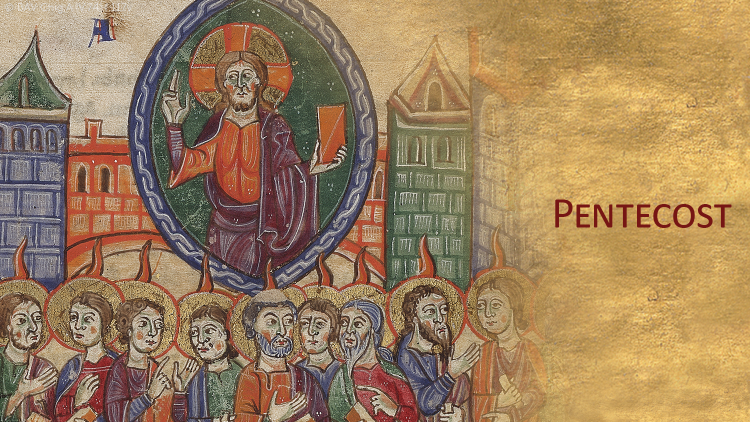 Pentecost, BAV Chig. A. IV. 74, f. 117v