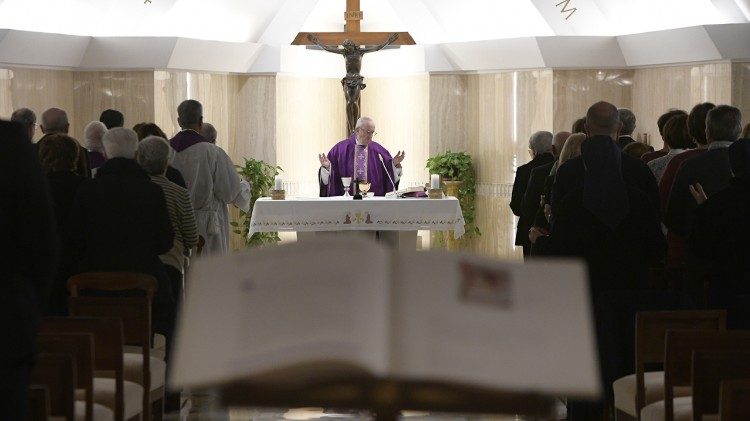 Der Papst bei der Frühmesse am Dienstag