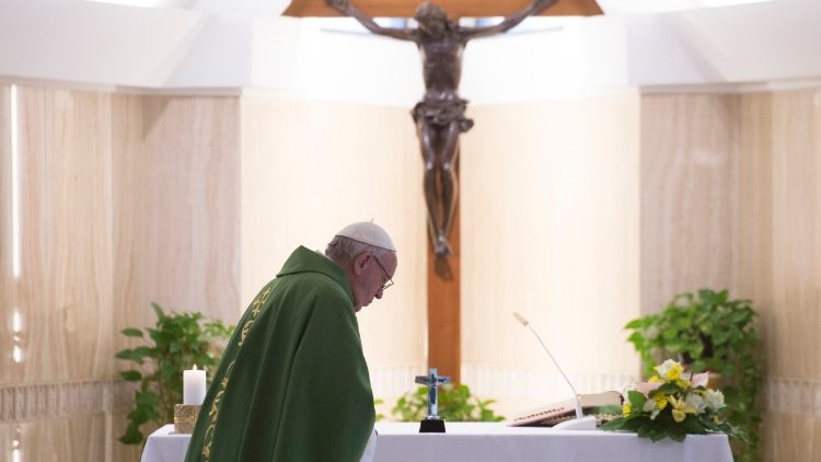 Papa celebra a missa na Casa Santa Marta