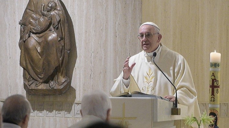 Le Pape François à Sainte-Marthe