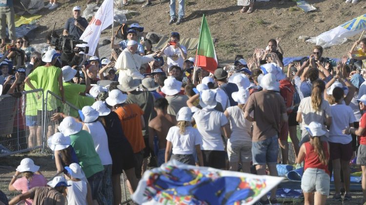 Circo Massimo, tappa finale della Grande Processione di sabato. 