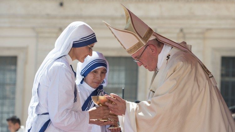 Franciszek podczas Mszy św. kanonizacyjnej bł. Matki Teresy z Kalkuty