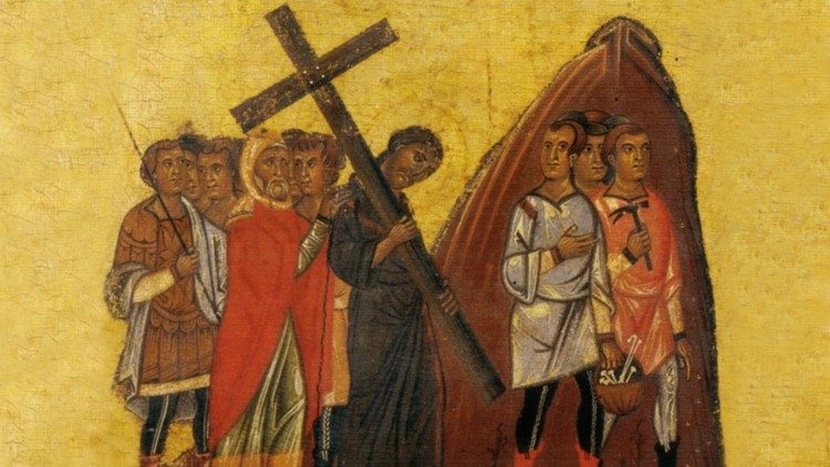 Jezus je vsem govoril: »Če hoče kdo iti za menoj, naj se odpove sebi in vzame vsak dan svoj križ ter hodi za menoj«.