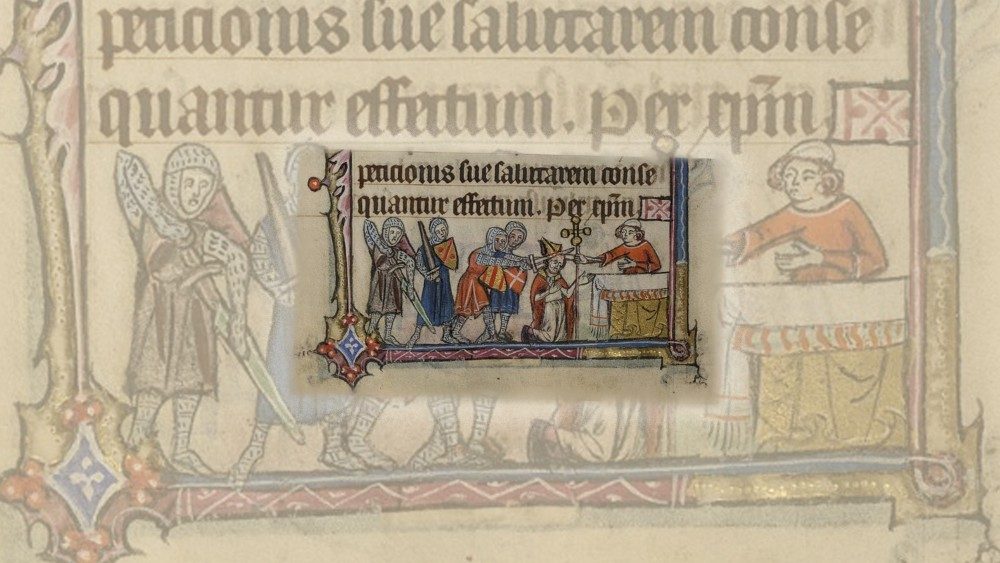 2018.12.29  il martirio di san Tommaso Becket dal libro delle ore, Use of Sarum.