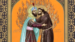 St Francis of Assisi and the Sultan of Egypt, AL-Kamil in 1219