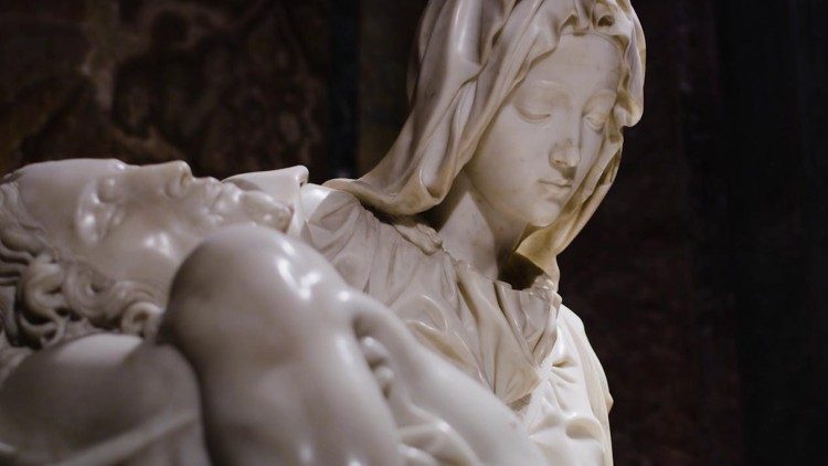 La Pietà - részlet Michelangelo alkotásából