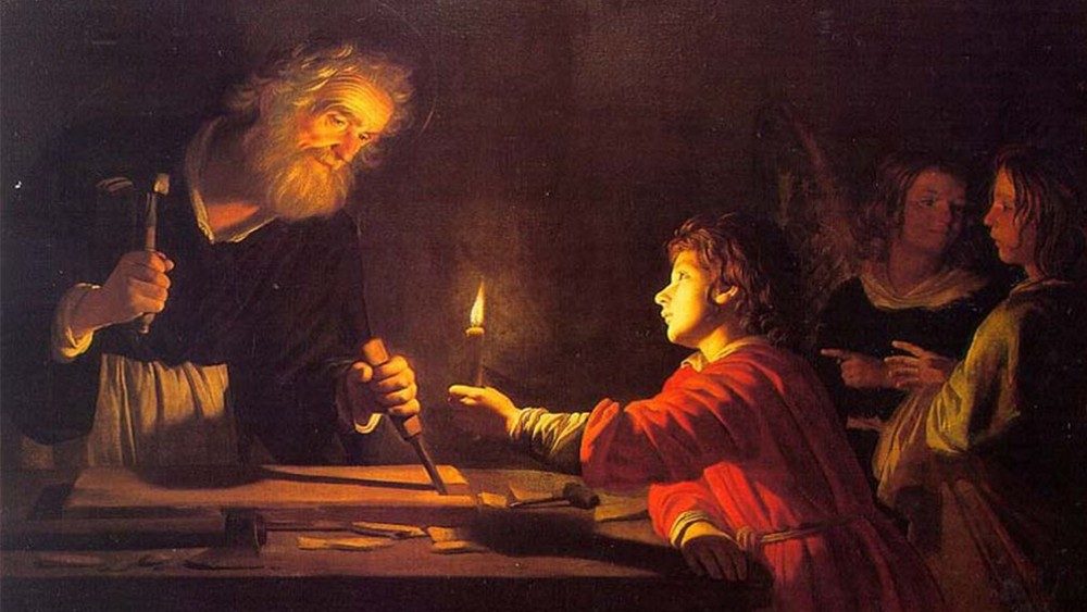 Gerrit van Honthorst, Infanzia di Cristo, 1620, Museo statale Ermitage, San Pietroburgo.