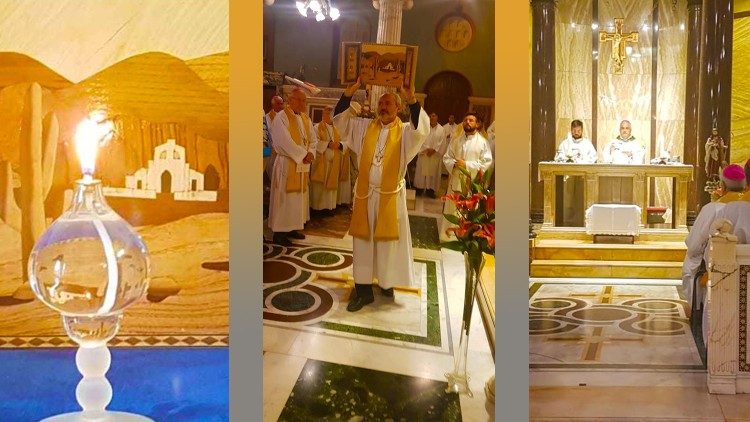 Entroniza&ccedil;&atilde;o das rel&iacute;quias dos m&aacute;rtires de La Rioja em igreja de Roma