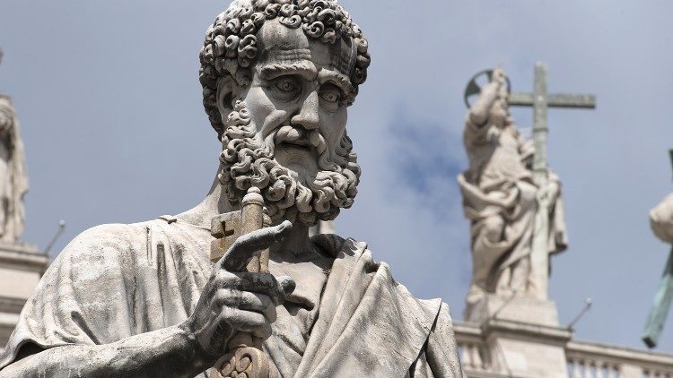 2017.06.29 Santa Messa San Pietro e San Paolo, statua San Pietro