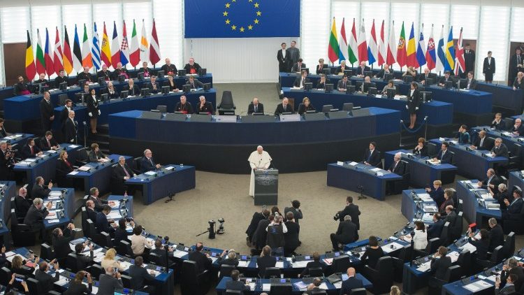 Papst Franziskus besuchte 2014 das Europaparlament in Straßburg