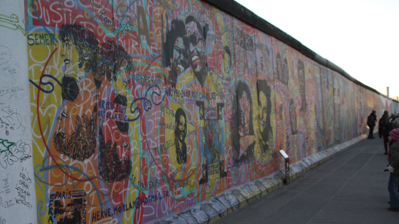 Parte do Muro de Berlim, nos dias de hoje