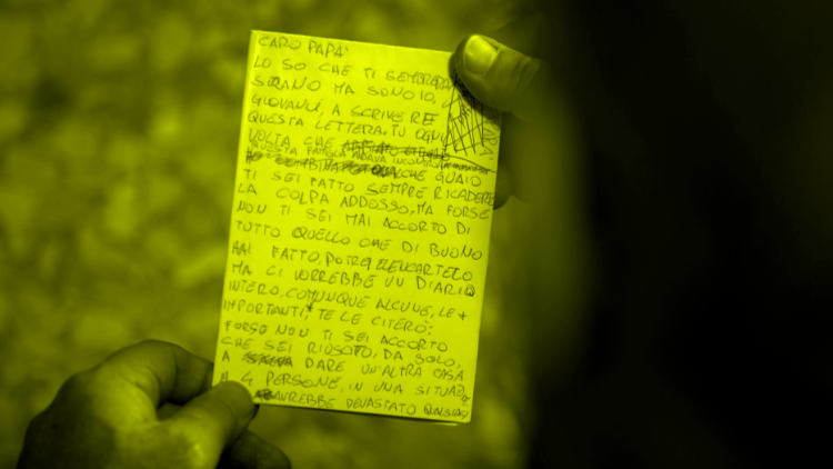 La lettera ritrovata da Massimo