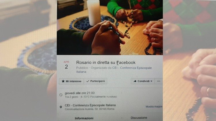 Avviso Rosario Cei su Facebook