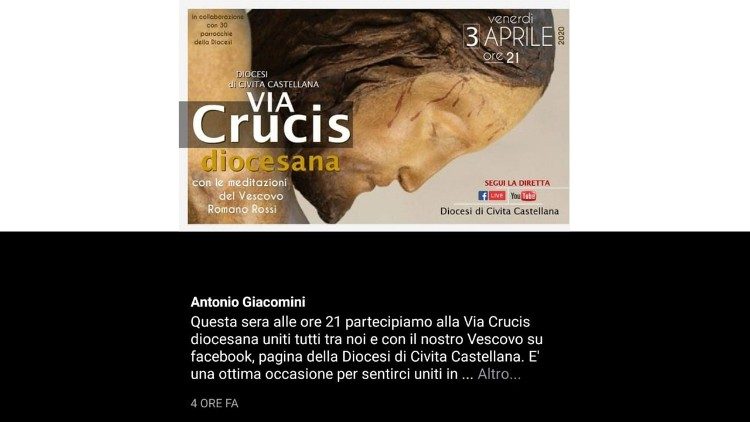 L'invito via whatsapp del parroco 