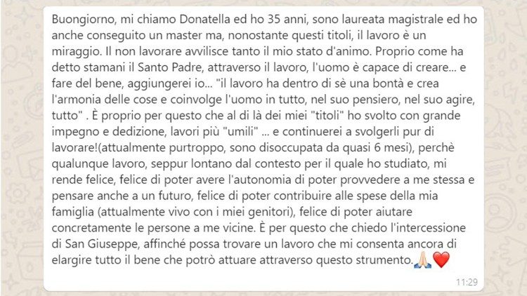 Uno dei vostri messaggi