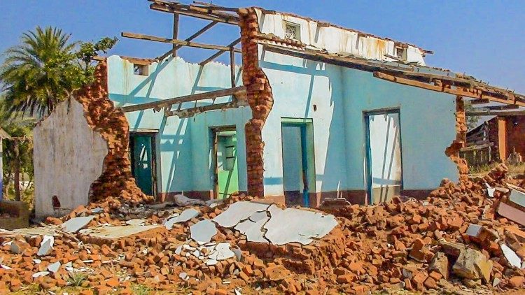 Jetzt gibt es eine neue: Die zerstörte Kirche in Kandhamal, 2020