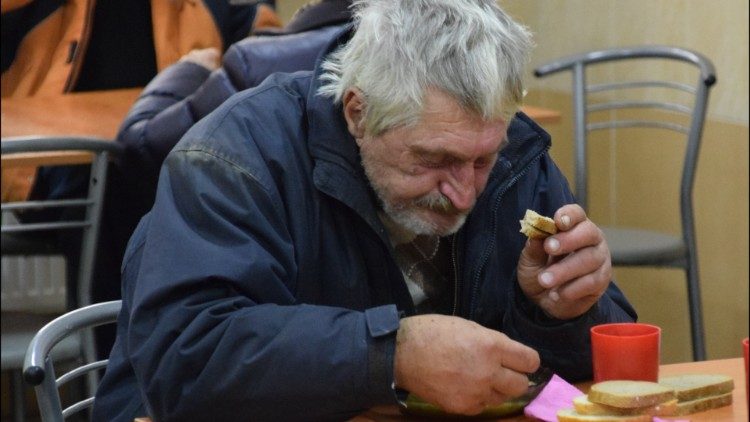  Giornata Internazionale dei poveri in Ucraina - Leopoli. La foto scattata da Mariusz Krawiec SSP., 2020.11.15