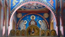 A detail of the chapel of the Dicastery for the Eastern Churches