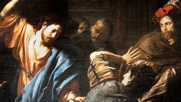 Jesus drives the money-changers out of the Temple
