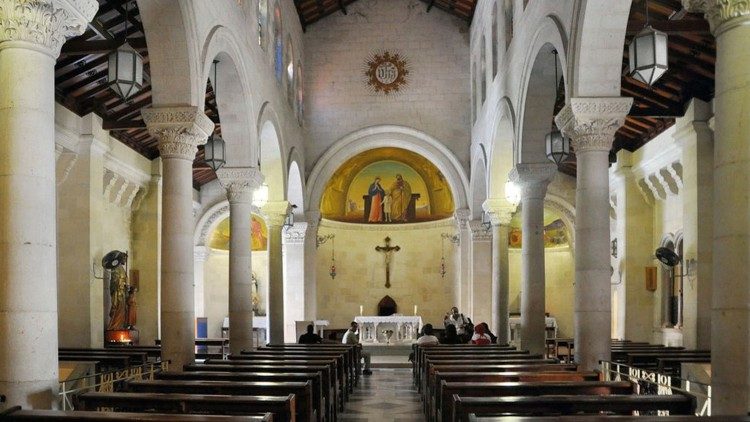 Die Kirche des Heiligen Joseph in der Stadt Nazareth (sie wurde allerdings bislang nicht zum Ziel)