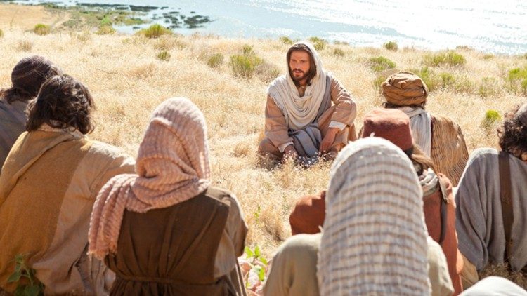 Jesus lehrt seine Jünger beten