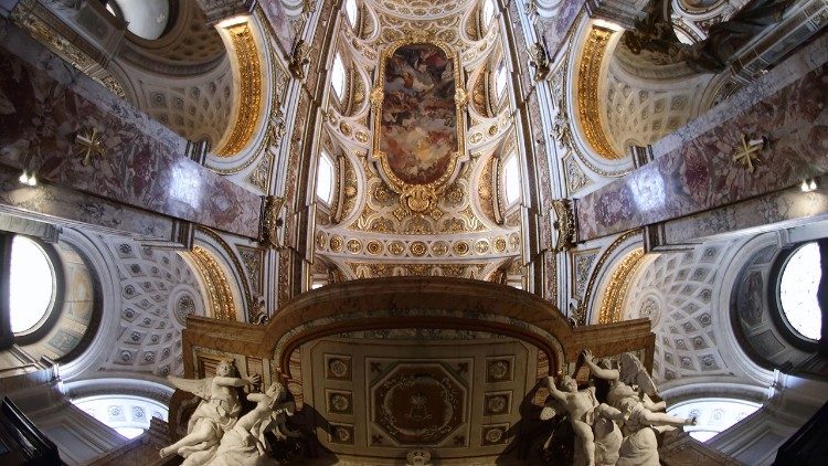 Voûte de l'église Saint Louis des Français à Rome