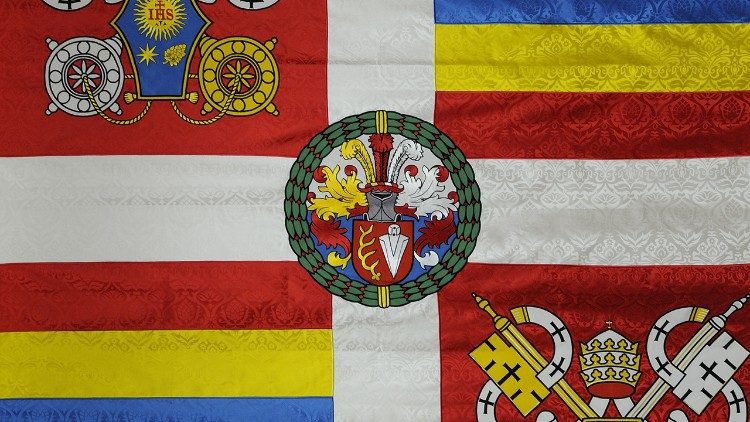 historick&aacute; standarta Šv&yacute;carsk&eacute; gardy