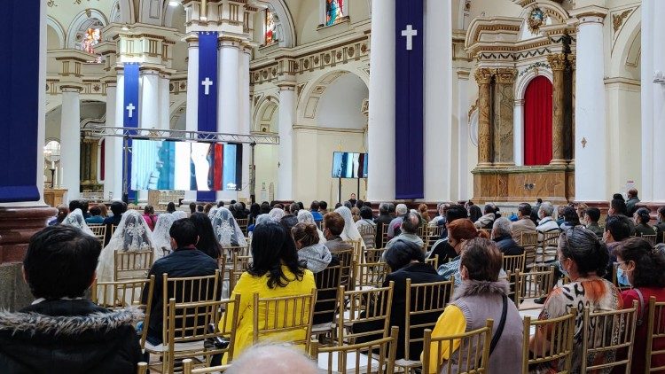 Basilika ya Mama Yetu wa Rozari huko Chiquinquirá - Colombia.