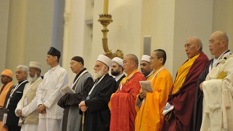 File photo of interreligious meeting for peace in Assisi in 2011