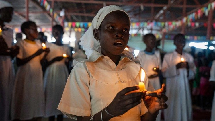 Kerzenprozession im Südsudan (Archivbild 2022)