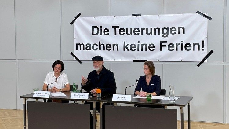 Bei einer Caritas-Pressekonferenz in Wien (Archivbild von 2022)