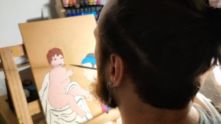 Francesco Canale disegna i francobolli di Natale del Vaticano