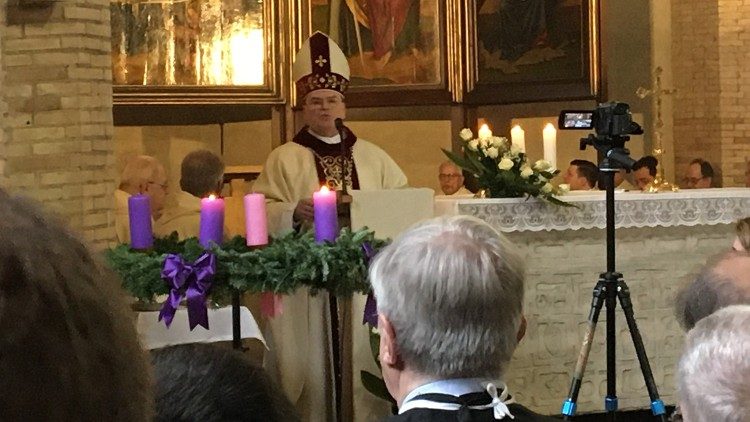 Der Augsburger Bischof Betram Meier im Campo Santo Teutonico (2022)