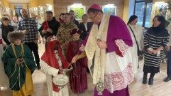 Nuncjusz apostolski abp Visvaldas Kulbokas w Fastowie