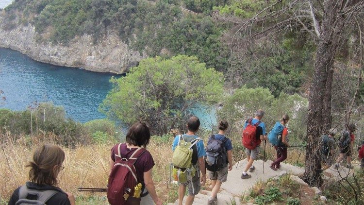 Un tratto del suggestivo Cammino della penisola sorrentina