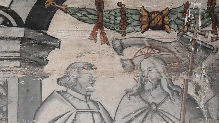 Historisches Fresko in St. Gallen