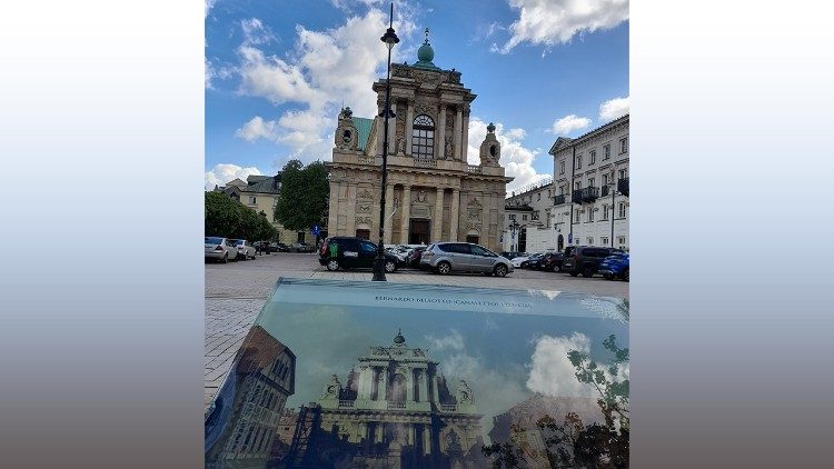 Auch der Wiederaufbau dieser Warschauer Kirche orientierte sich an historischen Gemälden