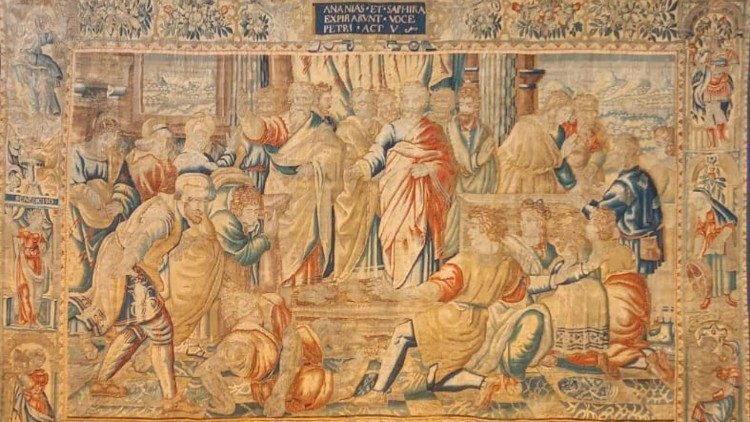 L'arazzo di Raffaello "Ananias e Saphira"