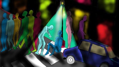 II. Jesu liv. Lignelser. 7. Samaritanen. «Da han fikk se ham, fikk han inderlig medfølelse med ham» (Luk 10,33)