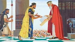 அரசர் தாவீது முன் சாலமோன்