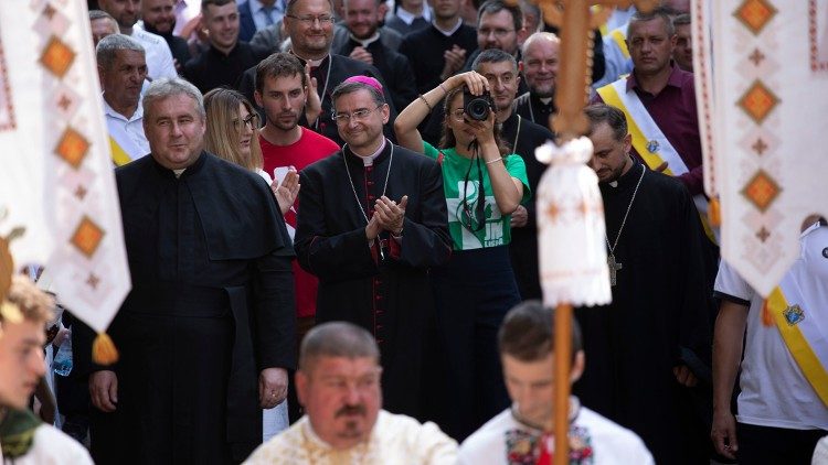Dom Américo Aguiar no Santuário mariano de Zarvanytsia 